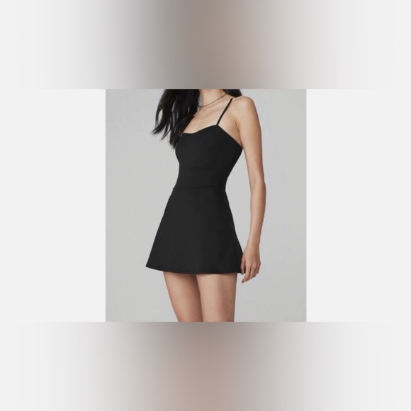 ALO Yoga Dresses & Skirts - ALO Yoga Black Mini Dress with Spaghetti Straps